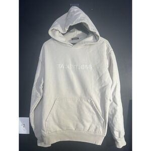 Talentless Men's Hoodie Size M Beige Heavyweight Long Sleeve EUC